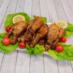 Le cosce di pollo fritte